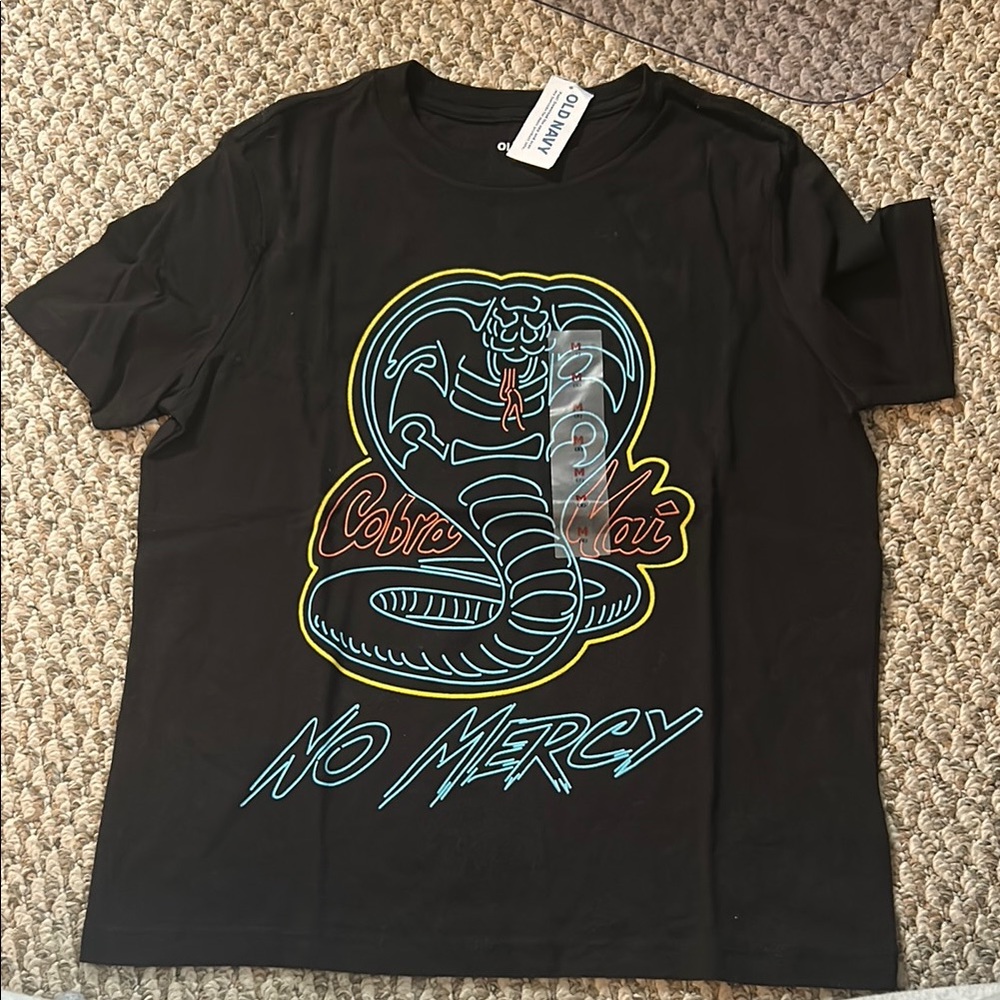 Old Navy Black Cobra Kai Tee - Short Sleeve
